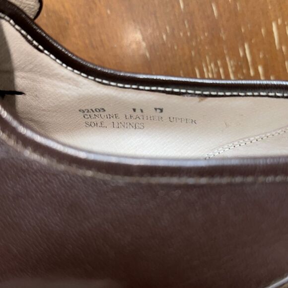 Barclay 11 Chestnut Brown Genuine Leather Dress Slip on Shoes Loafers - Picture 9 of 12